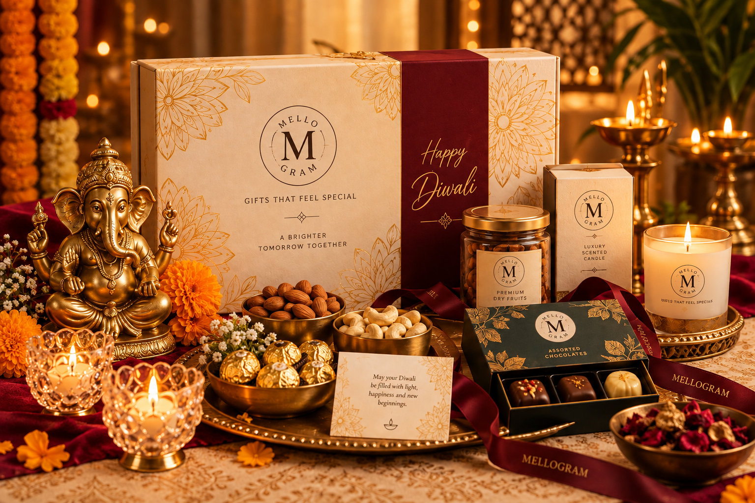 Mellogram premium Diwali gift hamper